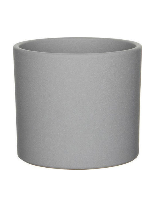 Mica Planter Ceramic Gray 13x13cm.