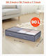 Vevor Storage Case for Shoes / Clothes / Blanket/Duvet 39.2x19.7x7.1cm 6pcs