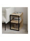 Square Side Coffee Table Echo Wooden Sapphire Oak W30xL42xH45cm