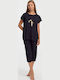 Cherry Sommer Damen Pyjama-Set Dark Blue