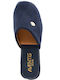 Suede Women's Slippers Blue