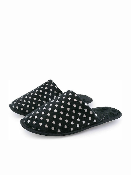 1222-0121 Winter Women's Slippers Black