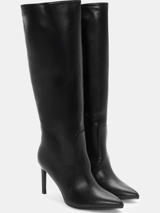 Luigi Damenstiefel mit Hochabsatz Schwarz