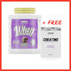 Custom Bundle Combo + Dna Sports Advanced Whey Protein 2kg Vanilla Ice Cream + Creatine Monohydrate 300g Os