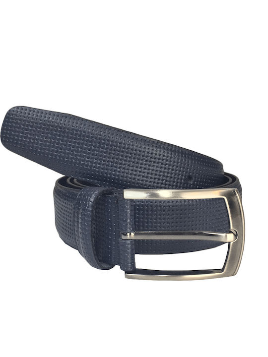Herren Gürtel Leder Blau