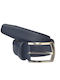 Herren Gürtel Leder Blau