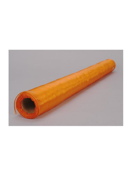 Mica Decoration Fabric Organza 70x1000cm Orange