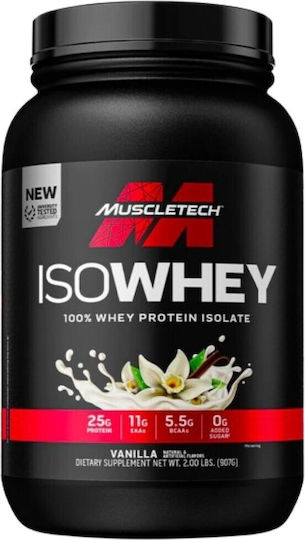 MuscleTech Iso Whey Πρωτεΐνη Ορού Γάλακτος με Γεύση Βανίλια 907gr