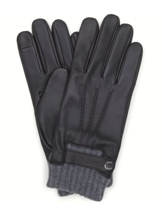 Boss Men's Leather Gloves Black