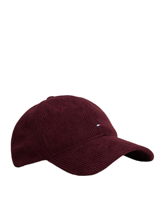Tommy Hilfiger 6 Panel Κοτλε Καπελο Ανδρiko Am0am13583-xih Xih Deep Burgundy
