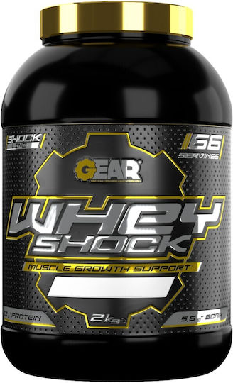 Gear Nutrition Whey Shock Протеин Суроватъчен с Вкус Ягода 2kg