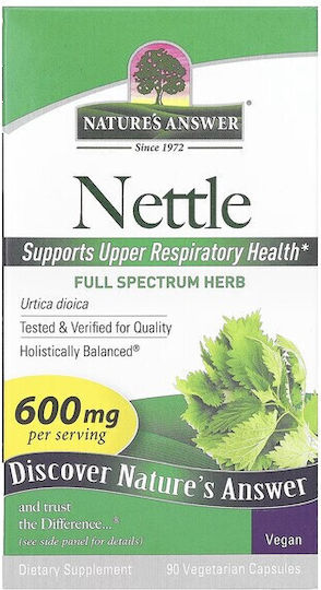 Nature's Answer Nettle 600мг 230гр 90 вегетариански капсули