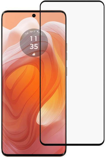 Motorola Edge 50 Ultra Пълно Лепило 9h Hd 3d Извит Край Закалено Стъкло Филм Черен