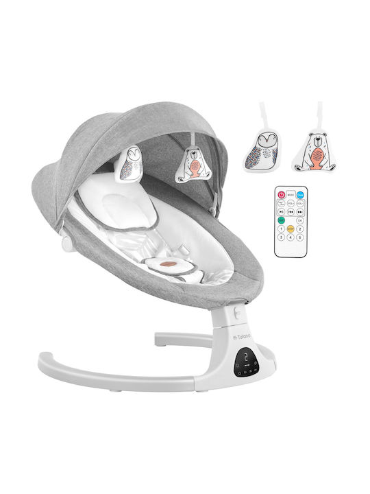 Tulano Electric Relax pentru Bebeluși Leagăn Astrid cu Muzică Gri