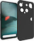 Soft Matte Umschlag Rückseite Silikon Schwarz (Nothing Phone (3))