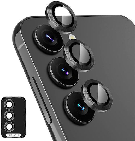 Enkay Hat-prince Camera Protection Tempered Glass Black for the Samsung Galaxy S25 FE 5G