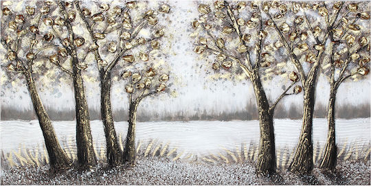 Wall Canvas Painting Handmade Oil Painting 120x60 Embossed Keskor 82570-2