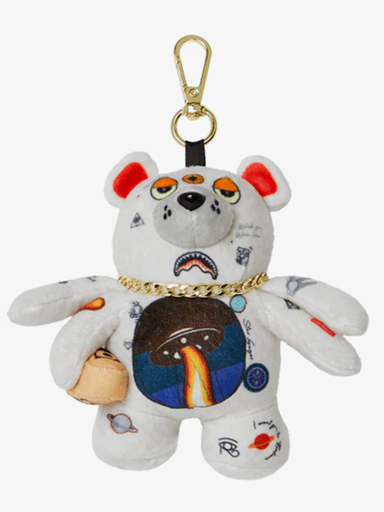 Sprayground Men Ufo Spaced Out Bear Keychain Multi 910k0605nsz