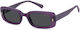 Polaroid Square Kids Sunglasses with Polarized Lenses Purple for 7-11 Years