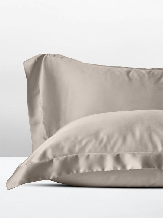 Charisma Tencel Pillowcase Set Beige 52x78cm.