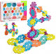 Snowflake Construction Set 120 Pieces Different Sizes Multicolor