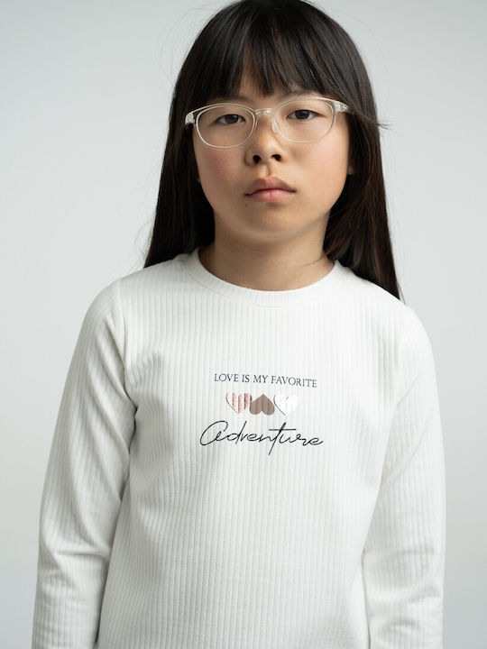 Evita Kids Long-Sleeved White Blouse