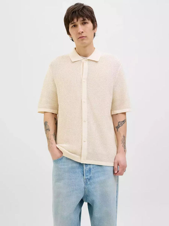 Jack & Jones Kurzärmlig Baumwolle Hemd Sea Salt