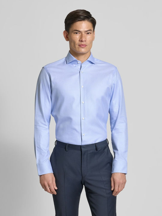 Langärmlig Baumwolle Hemd Light Blue