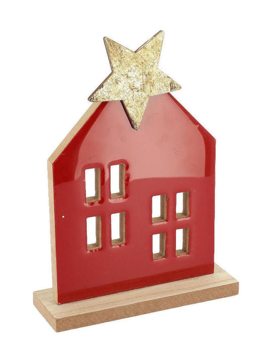 Beauty Home Christmas Wooden Figure Height 16.5cm House Star
