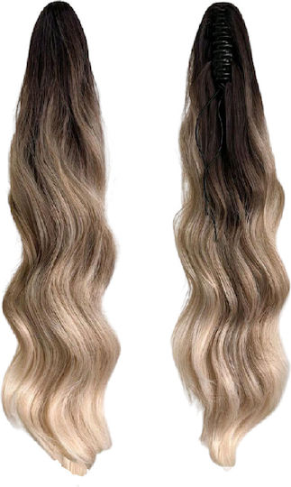 Ponytail A Curly Haarteil Synthetische Menschliche Haare  Hochwertige Klammer Blond Ombre 24 Zoll | Skroutz Germany