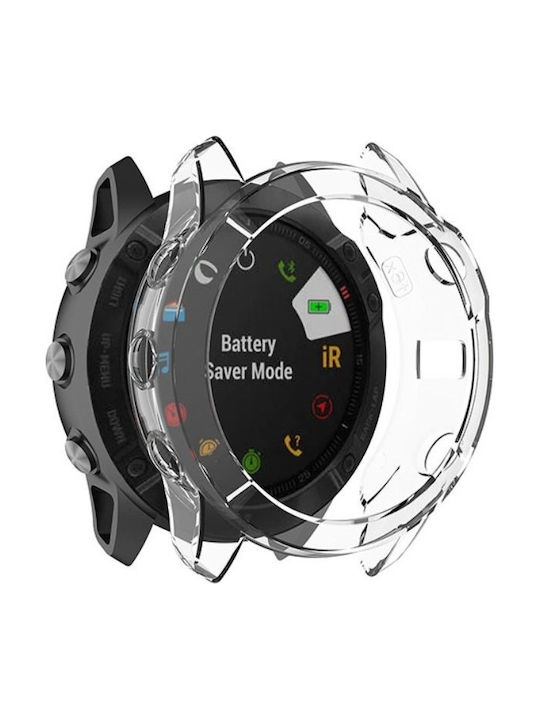 Θήκη Σιλικόνης σε Διάφανο χρώμα για Garmin Fenix 6X, Garmin Fenix 6X Pro