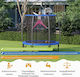 Costway TW10073 Trampoline Gymnastics Diameter 244cm with Net and Ladder
