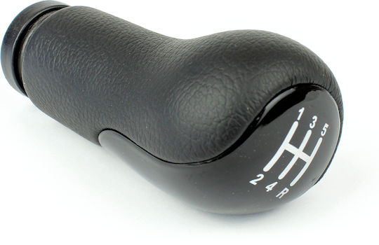Black Leather Gear Shift Knob Suitable Ford Fiesta Mk5 Connect Fusion