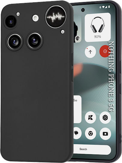Techsuit Softflex Back Cover Σιλικόνης Μαύρο (Nothing Phone (3))
