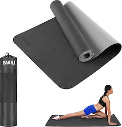 Bakaji Στρώμα Γυμναστικής Pilates Γκρι (183x61cm)