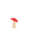 Beauty Home Dekoratives Pilz aus Hölzernes 5.5x5.5x6cm 1Stück