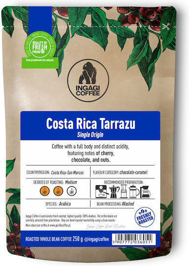 Cafea Espresso Ingagi Costa Rica Tarrazu 250g Boabe