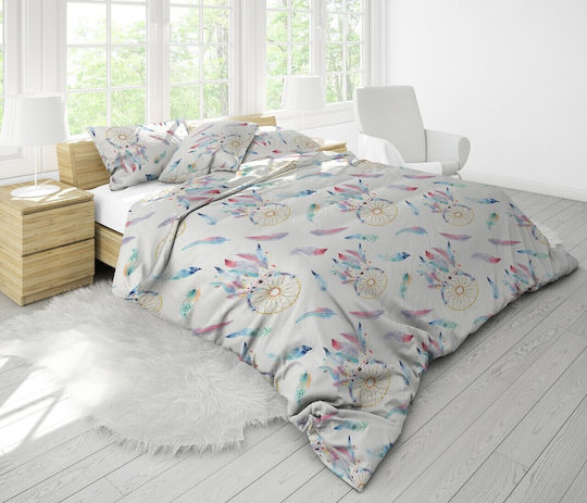 Alcam Bettdecken-Set Einzelbett 140x200cm Dream Catcher Mehrfarbig 2Stück