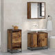vidaXL Wood Bathroom Cabinet L35.5xW35xH76cm Brown