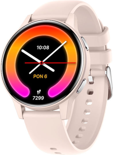 Forever iGo Watch 4! JW-600 46mm με Παλμογράφο (Ροζ - Large)