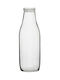 Homestyle Bottle Water Glass with Screw Cap Transparent 1000ml