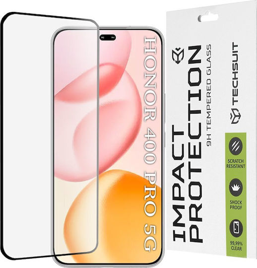 Techsuit 3D 0,33 mm Full Glue Стъклен Протектор Full Face (Honor 400 Pro - Techsuit)