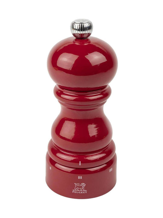 Peugeot Paris Manual Salt Mill Wooden in Red Co...