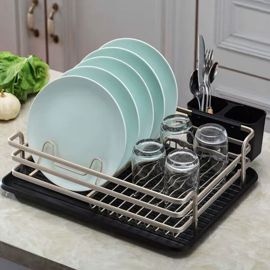Viosarp Black Aluminum Sink Strainer 46x30x13cm