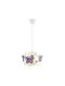 Megapap Kids Metallic Single Ceiling Light E27 Papilia White 60W 60x20cm
