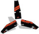 Gpk 3d Set Tank Pad Ktm Duke 390 2024-2025 Black Orange