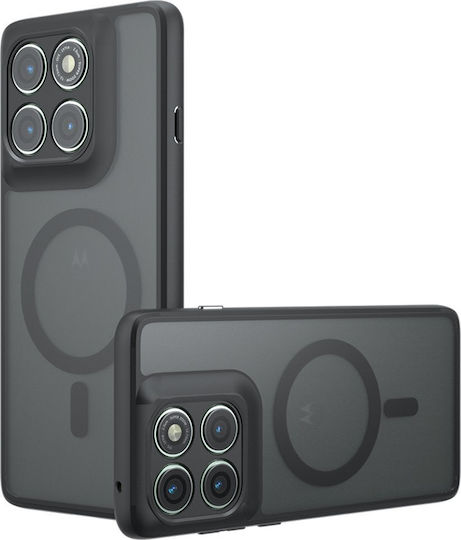 Techsuit Purefrost Magsafe Задна корица Пластмаса Черен (Motorola Edge 60 Pro)