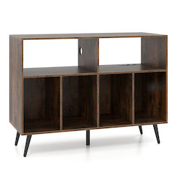 Costway Hi-Fi Furniture Brown