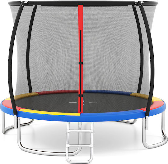 Costway Trampolină pentru copii Diametru 305cm cu Scară & Net