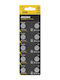 Technik Αλκαλικές Μπαταρίες Ρολογιών LR43 1.5V 10τμχ